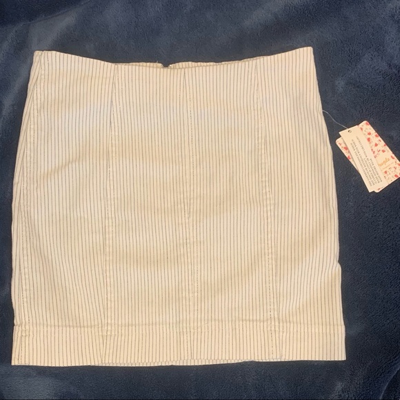 Pin Stripe Mini Skirt - Picture 1 of 5